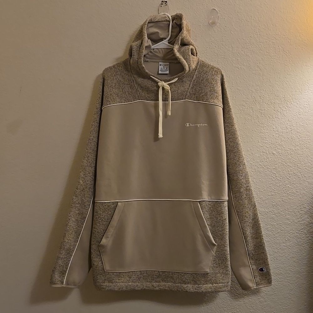 Champion Hooded Sweatshirt - Tan - XL